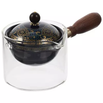 Buy Glass Wood Rotating Tea Set Travel Classic Pot Kettle Maker • 20.99£