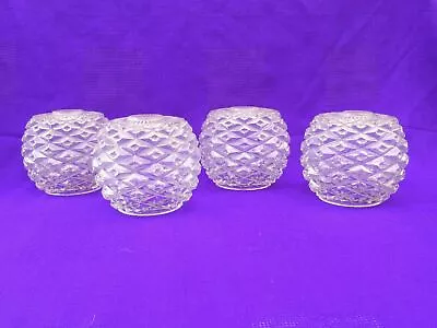 Buy Vintage 1960s Glass Ceiling Lamp Shades X4 Globe Faceted Mid Century • 25£