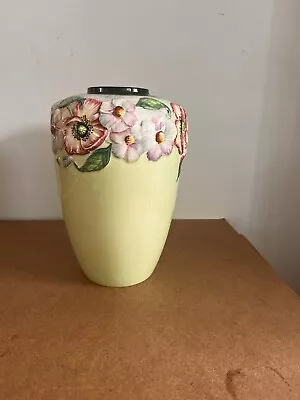 Buy Antique Vintage Carlton Ware Australian Design Raised Floral Pattern Vase 6 1/8  • 25£