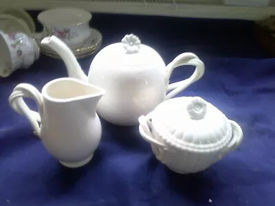 Buy Leedsware Teapot Cream Jug Sugar Bow • 70£