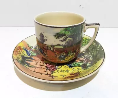 Buy Royal Doulton England Antique Seriesware Teacup & Saucer Country Garden Scene • 5£