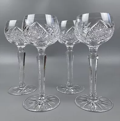 Buy Edinburgh Crystal Hock Wine Glasses X 4.  Royal  Cut Pattern. 200ml / 18.5cm • 89.99£