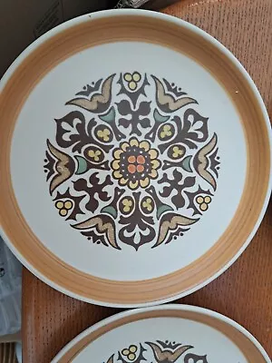 Buy Set Of 2 Vintage Denby Langley Canterbury Salad Plates 21cm Diameter • 4£