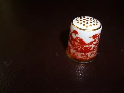 Buy Royal Crown Derby English Fine Bone China  Red Aves  1986 T.c.c. Issue Thimble • 2.99£