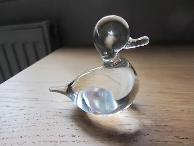 Buy Paul Miller Langham Glass Duck - Fully Signed • 17.50£