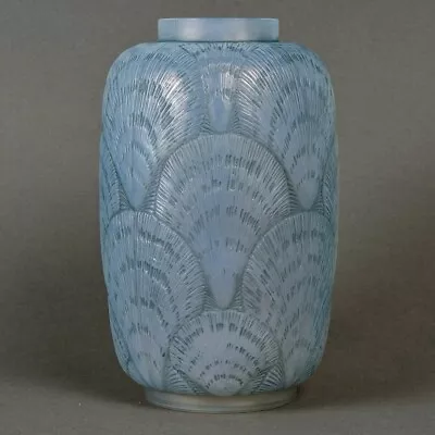 Buy René Lalique R.Lalique Glass Shell Opalescent Glass Patina Blue Shell Vase • 2,234.08£