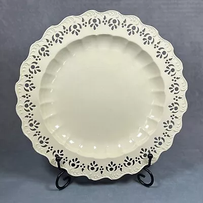 Buy Antique English Creamware 8.5  Pierced Border Plate C1780 • 80£