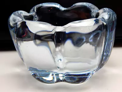 Buy Orrefors Clear Glass Crystal Art Vase 1930s Vicke Lindstrand Sweden Signed • 31.87£