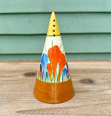 Buy Clarice Cliff 'crocus' Art Deco Bizarre Conical Sugar Sifter Shaker, Stamped • 300£