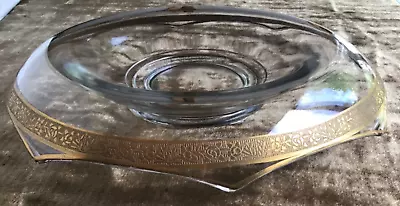 Buy Tiffin Franciscan Rambling Rose Gold Rim 11.5” Curved Octagonal Centerpiece Bowl • 23.25£