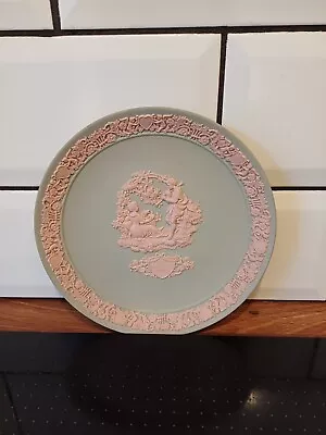 Buy Wedgwood Jasperware Valentine's Plate Pink On Grey  • 29.95£