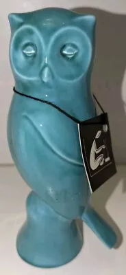 Buy 🦉 Gorgeous Vintage Ap Anglia Pottery Turquoise Stylised Owl -new With Tag • 10£