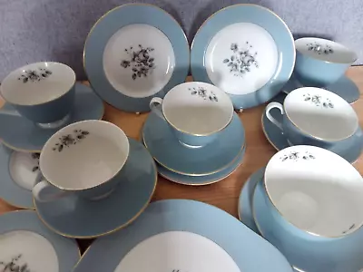 Buy Royal Doulton Rose Elegans Porcelain Tea Set Cups Saucers Plates • 26£