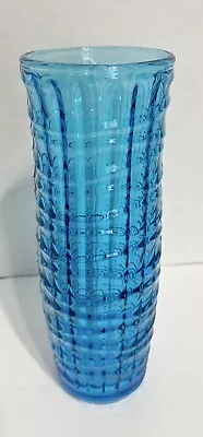 Buy Vintage Modernist Blue Optical Vase By Jan Sylwester Drost For Zabkowice 1970's • 209.68£