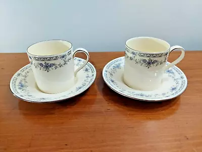 Buy Beautiful Pair Of Minton Bellemeade Pattern Coffee Cups & Saucers • 12.95£