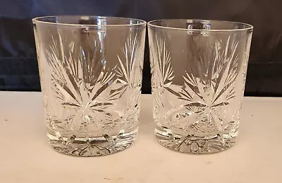 Buy EDINBURGH CRYSTAL STAR OF EDINBURGH PATTERN  2 X WHISKEY TUMBLER GLASSES • 30£