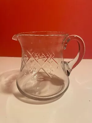 Buy Victorian Style Glass Water Jug/Pitcher, Vintage, Glassware • 17.99£