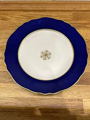 Buy John Ridgway Gilded 19th Century British Porcelain Blue & Gold Large Bowl No5370 • 20£