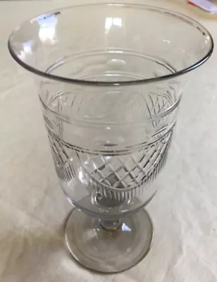 Buy Antique Vintage Cut Glass Pedestal Celery Vase  • 5.99£