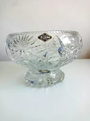 Buy Vintage Royal Brierley Crystal Rose Bowl - Large 16cm Internal Diameter  • 26.50£