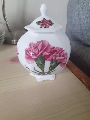 Buy Vintage Aynsley Chelsea Flowers  Bone China England Lidded Floral Ginger Jar 6  • 10£