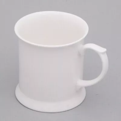 Buy White Bone China Mugs SET OF 4 White Bone China Coffee Mug Tea Mug Tankard Shape • 19.99£