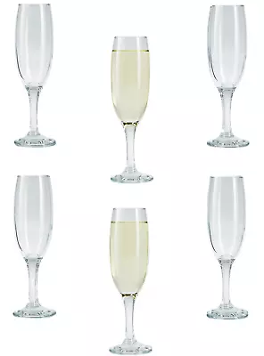 Buy Champagne Flute Glasses Set. Long Steam Prosecco Glass. (Pack Of 6) (220 Cc/ml) • 10.95£