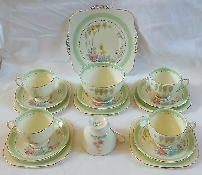 Buy Wellington Best Bone China Trios X 5 Cake Plate Bowl J H C And Co England 1930s • 30£