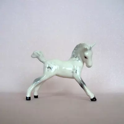Buy Beswick Foal Horse Figurine Vintage. Dapple Grey & White. Gloss. Made In England • 18£