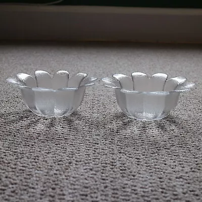 Buy Vintage Dartington Glass FT186 Daisy Desert Bowls Dishes X 2 6  Dia. 2.25  Tall • 15£