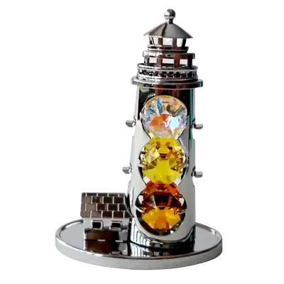 Buy Crystocraft Lighthouse Crystal Ornament With Swarovski Elements Gift Boxed  • 25.99£