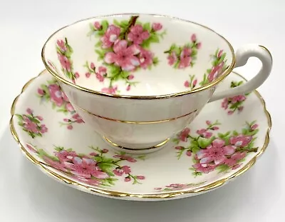Buy Gorgeous New Chelsea Staffs Peach Blossom Cup & Saucer Set, Pink, Royal Chelsea • 23.29£