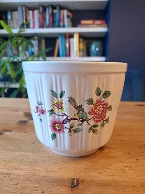 Buy James Kent Old Foley Chinese Rose Plant Pot VTG 50s Birds • 10£