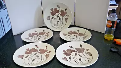 Buy Retro JG Meakin Whispering Maidstone  5x Dinner Plates 10  • 30£