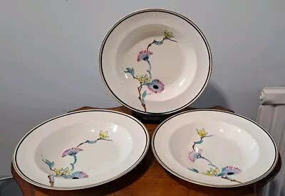 Buy Three Grays Pottery Soup Bowls, Almond Blossom Designed By Susie Cooper • 45£