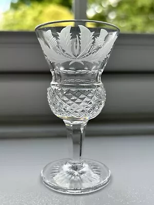 Buy THISTLE - CUT GLASS 8.5cm TALL BY EDINBURGH CRYSTAL SCOTLAND • 45£