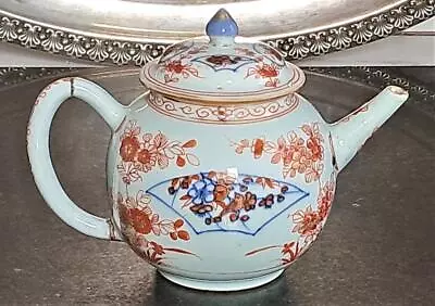 Buy Chinese 18th C Porcelain Teapot With Dutch Amsterdam Bont Decoration C 1740+ • 139.99£