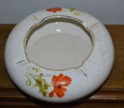 Buy Large Kernewek Pottery Poppy Ashtray 16cm Diameter • 6.95£