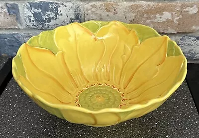 Buy Vintage Pretty Flower Form Art Pottery Fruit Bowl Vintage Hand Painted HJ Wood • 29.95£