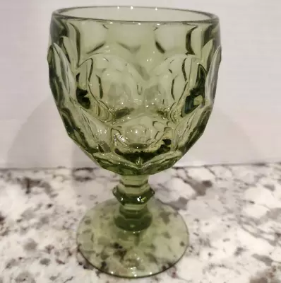 Buy Avocado Green Elegant Glassware 9 Oz Goblet  5 5/8  Vintage • 7.45£