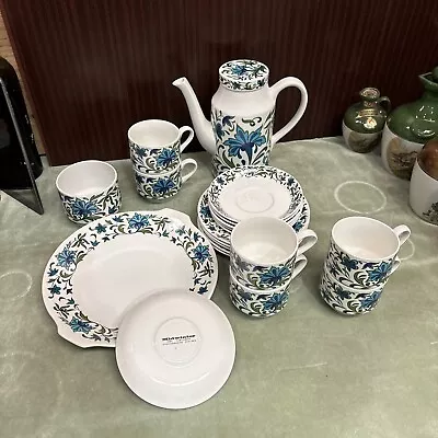 Buy Midwinter Coffee Set For 6 People. Coffee Tea Pot Cups Saucers Plus Plates • 49.99£