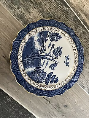 Buy 1 X 8.25  BOOTHS REAL OLD WILLOW SCALLOPED TEA SIDE PLATE NO CHIPS OR CRAZING • 4.99£