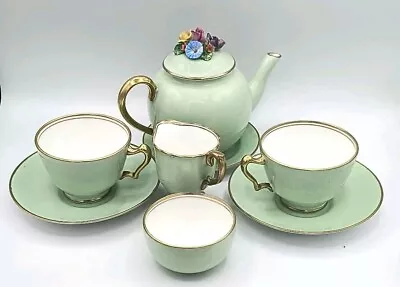 Buy Antique Crown Staffordshire Tea Set For Two 9 Pieces  • 75£