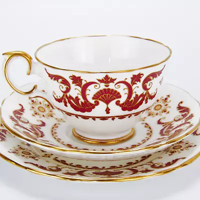 Buy Vintage Crown Staffordshire Bone China Teacup And Saucer Trio Berkeley Square • 24.99£