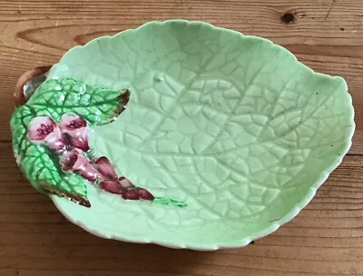 Buy Carlton Ware Leaf Soap Dish Green Foxglove  Bowl Plate Nuts Nibbles • 2.99£