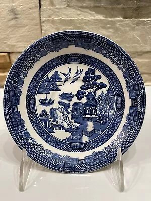 Buy Johnson Brothers Blue Willow China Saucer Plate Only Blue And White Vintage 5.5” • 7.41£