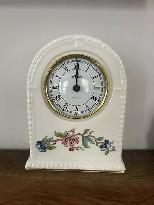 Buy Aynsley Pembroke Tabletop Clock Fine England Bone China Floral • 40£