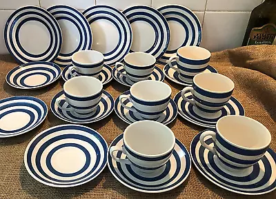 Buy Vintage 1960's Swinnertons Somerset Blue Cups & Saucers & Side Plates~ 24 Pieces • 75£