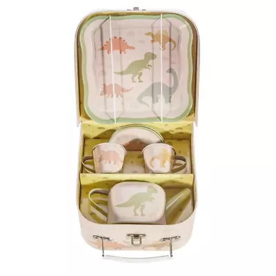 Buy Tea Set For Two Desert Dino Kids Tea Party Toys Tray Teapot Plates Teacups • 23.99£