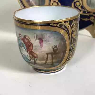 Buy 19th C. Sevres Porcelain Demitasse Cup And Saucer • 420.12£